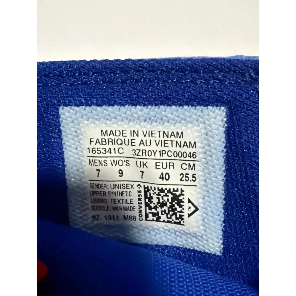Converse Chuck Taylor All Star Ultra Mid Blue Red White Mens 7 165341C Sneakers - Picture 7 of 7